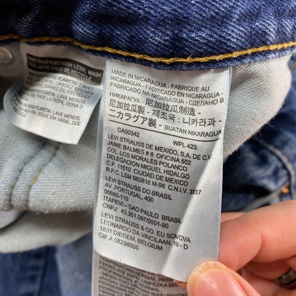 Levis 505‎ Regular Fit Jeans Mens 36x30 Blue Medium Wash Straight Leg